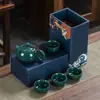 Actividad mayorista set de té de viaje taza express conveniente una tetera cuatro tazas traje para hacer té regalo para exteriores LOGOTIPO