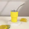 Vaso de chupito con pajilla de acero inoxidable 304 Transfronterizo de 3 oz Vaso para coche Taza térmica Vaso para hielo frío Taza de café Venta al por mayor Vacío