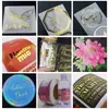 Pegatinas Personalizadas con Foil Dorado Pegatinas de Vinilo Adhesivas Impermeables para Manualidades y Velas Uso Frecuente y