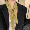 Bufanda de Algodón y Lino de Color Sólido de Alta Gama Estilo Coreano para Uso Diario a Principios de Otoño para Mujer, Bufanda de Seda con Atmósfera de Primavera y Otoño, Bufanda y Diadema de Decoración a Juego