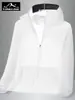 Nueva Ropa de Verano con Protección Solar de Seda de Hielo para Exploradores, Chaqueta Casual con Capucha Unisex para Exteriores con Bloques de Color para Hombre