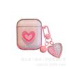 Brilho amor cristal estilo simples adequado para capa protetora de fone de ouvido Bluetooth 1/2/3Pro Venda por atacado de fábrica