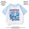 Novo Grupo Kpop Hunter Girls 2025 Camiseta Infantil de Manga Curta Solta Média e Grande Meninas Verão Top Raglan Combinando Cores