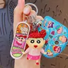 Chaveiro Pingente Autêntico Desenho Animado Shin-Chan Super-Homem Dinâmico Carro Chaveiro Boneca Fofa para Bolsa Decoração