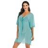 Amazon Cross-border Nova praia europeia e americana Biquíni Blusa Tassel-covered Chiffon Camisa Férias Top
