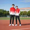 Conjunto Esportivo de Primavera e Outono da Equipe Chinesa para Alunos Homens e Mulheres, Uniforme de Entrada para Competições Esportivas, Uniforme Escolar, Uniforme de Turma, Uniforme de Grupo para Equipe de Caminhada