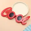 Libro Rojo Pequeño Escultura de Arena Gafas Divertidas de Cumpleaños Celebridad de Internet Douyin Mejor Amiga Decoración de Fiesta Gafas de Sol para Fiesta Accesorios para Fotos
