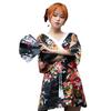 Anchor boate vestido roupas femininas sexy 2021 Novo kimono estampado roupa de trabalho para técnico de banho e sauna moda
