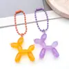 Cadena de Cuentas Redondas Pintadas de Colores, Grosor 2.4 mm, Cadena para Bolsos DIY, Accesorios de Cadena de Cuentas