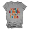 Tu profesor está agradecido Camiseta de mujer de cuello redondo y manga corta, moderna y elegante, de la estación independiente de Amazon