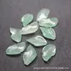 Colgante de Hoja de Aventurina Natural 14x24mm Accesorios para Pulsera, Collar, Pendientes, Pasador DIY