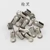 Abrazaderas de metal multicolores para cordón, abrazaderas para alambre, clips de lengüeta, pinzas para extremos de cordón de cuero para pulseras y collares hechos a mano DIY y accesorios