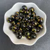 Ónix Negro Ónix Rojo Bronceado Seis Caracteres Proverbios Cuentas Sueltas Cuentas Redondas Semi-terminado Diy Hecho a Mano Cuentas de Cristal Lote Disperso