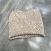 Chapéu de Lã Mohair para Mulheres no Outono e Inverno Novo Estilo Chapéu de Tricô Chapéu Fofo de Orelha de Gato Proteção de Orelha Espessada Chapéu Quente para o Frio