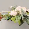 Guirlanda de Contas de Madeira Simulada da Amazon para Pendurar na Parede Restaurante Casa Pendurar na Porta Guirlanda Artificial Decoração de Parede para Fotografia de Casamento