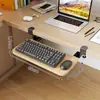 Bandeja para Teclado Encimera de Dormitorio Estante de Almacenamiento en Cajón sin Perforaciones Escritorio de Oficina Estante Deslizante Estante de Almacenamiento para Ratón
