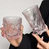 Diseño de nicho copa Xuan de hielo rosa de alta calidad alto valor de color vaso de whisky patrón de hielo copa de vino extranjero vaso para bebidas