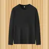 Ropa interior de trabajo para hombre Camiseta de manga larga Otoño para hombre Cuello redondo Talla grande Versátil Camiseta de manga larga para hombre Ropa superior de manga corta