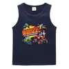 Colete de verão 2023 para crianças estilo coreano algodão casual base camisa suor absorvente açúcar guo frutas esportes meninos sem mangas undershirt