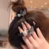 Lujo Ligero 2025 Nuevo Anillo para el Cabello de Cisne con Perlas y Pedrería Alta Elasticidad Para Todo Tipo de Peinado Elegante Exquisito Cuerda para el Cabello Bola Accesorios para el Cabello