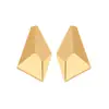 Para Mismo Estilo Europeo y Americano Transfronterizo Geométrico Rombo Corte Liso Pendientes Sencillos para Mujer Nicho Gama Alta Boho