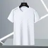 24 Camiseta Popular de Verão com Estampa Completa em Formato B Feminina Verão Novo Seda de Gelo Respirável Top Corrida Esportes Fitness Casal Largo