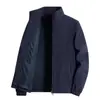 Nova Jaqueta de Outono Masculina Versátil Gola Alta Jaqueta Casual Estilo Esportivo à Prova de Vento Solta Tamanho Grande Jaqueta Pode Imprimir Logotipo