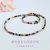 Collar Pulsera de Piedras Facetadas de Turmalina Color Caramelo Gema Cristal Al por Mayor S6022702