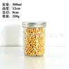 Frasco de Vidrio de Almacenamiento en Forma de Diamante, Botella para Miel, Botella Sellada para Caviar, Botella para Cereales, Botella de Almacenamiento, Frasco de Almacenamiento, Contenedor Sellado, Sub-empaque