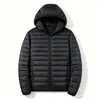 2026 Nova Jaqueta de Algodão com Costelas para Outono/Inverno Transfronteiriço Roupas de Algodão Leves Masculinas Ultraleve Portátil Quente com Capuz Casual Dropshipping