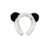 2024 Nova Faixa de Cabeça Panda Tridimensional Desenho Animado Bonito Urso Orelhas de Gato Flor Grampo de Cabelo Faixa de Cabelo Adulto Pacote de Cabelo Headwear