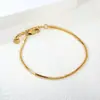 Joyería Transfronteriza, Diseño de Nicho Elegante y Exquisito, Pulsera de Cadena Fina, Pulsera de Acero Inoxidable de Moda de Gama Alta, Joyería para Manos al por Mayor