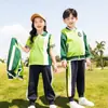 Jinmier Uniformes Escolares de Otoño para Niños Fabricante Directo Ropa Deportiva Uniformes de Clase para Escuela Primaria Set de Uniforme de Cuatro Piezas para Jardín de Infancia