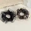 Estilo Coreano Nuevo Organza de Alta Gama Lujo Pedrería Goma para el Cabello Moda Elegante Accesorio para Cola de Caballo