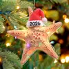 Amazon Nuevo 2026 Navidad Colgante Acrílico Animal Sombrero de Navidad Transfronterizo Decoración Árbol de Navidad Colgante Venta al por Mayor