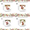 26 Adesivos Decorativos de Papai Noel, Rena, Boneco de Neve, Presentes Surpresa de Natal para Comércio Exterior, Adesivos para Interruptores de Quarto e Sala de Estar
