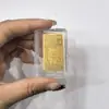 Shuibei Mismo Estilo Oro Puro 999 Pegatina de Teléfono de Oro 2mg Tesoro Pequeño Regalo para Atraer Riqueza Pegatina de Tarjeta de Oro Venta al por Mayor