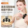Pistola de fascia de tres cabezales transfronteriza para el hogar mini masajeador pistola de fascia para el cuello multifuncional masaje cabeza de masaje profesional ligera