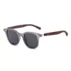Gafas de Sol Cuadradas Estilo Coreano Personalizadas para Hombre, Gafas de Sol con Patas de Madera para Mujer, Marco de Gafas de Sol Anti-UV, Envío Gratis D