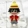 Llavero colgante de dibujos animados One Piece mercancía de anime Luffy Zoro colgante de llave pirata figura mini caja sorpresa