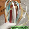 Cinta de Bies No Planchable de 8 mm Cinta de Ribeteado Xiuhe Qipao Ropa de Cama Cortinas Entretela Brillante Tira de Tela para Envolver Color Sólido