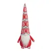 Boneco sem rosto de Natal transfronteiriço com chapéu de floco de neve de tricô, fofo gnomo Rudolph brinquedo de pelúcia decoração