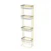 Phnom Penh Transfronterizo PS Box Pegatina Transparente Sin Costuras Estante de Almacenamiento para Baño Estante de Almacenamiento para Baño de Múltiples Niveles en el Piso