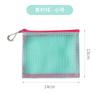 Bolsa de Maquillaje de Malla con Cremallera de Doble Capa Bolsa de Maquillaje de Viaje Multifuncional Transparente Portátil Bolsa de Almacenamiento para Auriculares de Viaje