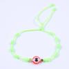 Pulsera de Ojo del Diablo Tejida de Color Sólido Nudo de Cuerda Tejida a Mano Pulsera de 10 Nudos Cuerda de Mano Europea y Americana Pulsera Sencilla