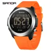 Reloj Deportivo Sanda Más Vendido Resistente al Agua Multifunción Cuenta Regresiva Reloj Digital para Estudiantes de Secundaria Reloj con Despertador Luminoso de Colores