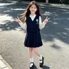 Conjunto de Primavera y Otoño para Niñas 2026 Nuevo Estilo Inspirado en Coco Chanel Elegante Camisa Chaleco Moda Niña Bebé Falda JK Conjunto de Tres Piezas