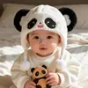 Chapéu de Pelúcia Estilo Desenho Animado Fofo Chapéu Infantil Outono e Inverno Proteção para Orelhas Espessado Quente Atacado para Meninos e Meninas