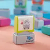 Sello Fotosensible Lindo para Niños Material Estudiante de Jardín de Infancia Ropa de Dibujos Animados Cuaderno de Copias Sello Venta al por Mayor Sello de Nombre