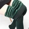 Calças Leggings de Veludo Grossas Pérola Outono Inverno Femininas Modeladoras Peça Única Calças Quentes com Pé 200g Calças Femininas